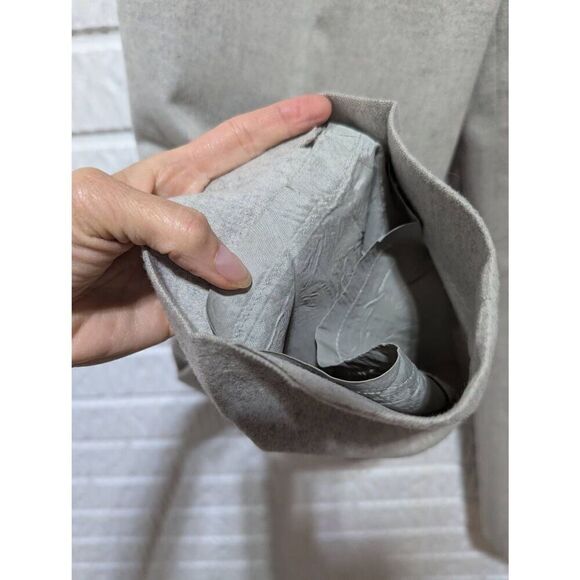 Carlisle Vintage Women's Gray Wool Pansuit Boxy Jacket Pleated Lined Pant Size 1 - Picture 8 of 9